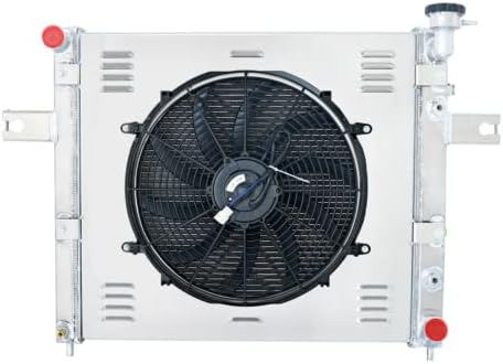 3 Row Aluminum Radiator+Shroud Fan for 1999-2000 Jeep Grand Cherokee 4.7L V8