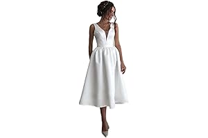 BHLDN Romantic Satin Short Wedding Dress
