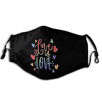 Apparel Unisex Anti Dust Masks LGBTQ+ Reusable Comfortable, Breathable, Stylish. Black Book