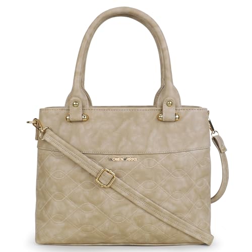 WOMEN MARKS, Womens pu artificial Leather Hand/massenger bag, with Internal Pocket, Pretty Look in Multiple Color for women (CREAM) (B0CR9YHYXS) Amazon Price History, Amazon Price Tracker