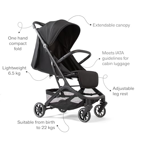 Red Kite Push Me Explor Ultra Compact Fold Stroller - Black - Image 6