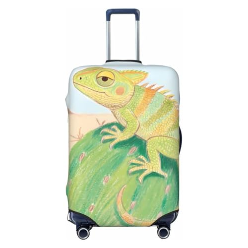 Chameleon Cactus Green Luggage Covers For Suitcase Travel Suitcase Cover Protector Scratch-Resistant Covers For 25-28 Inch Luggages L - Main Image