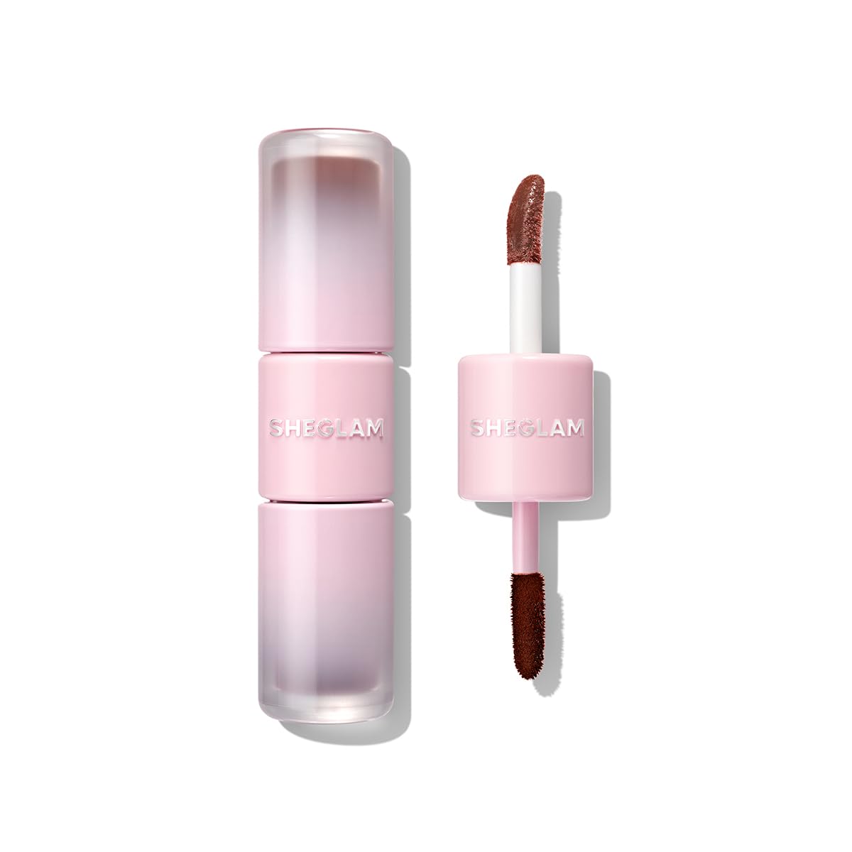 SHEGLAM Line to Shine Peel-Off Lip Stain & Gloss Duo Long Lasting Transfer-proof Lip Liner-511 Toasted Almond