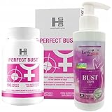 Beauty Set Perfect Bust™ (90 tabletas + 1 Bust Stim Gel 150 ml) Fórmula a base de hierbas para aumento de senos, aumento de senos natural, para senos más llenos, más firmes y mejor formados