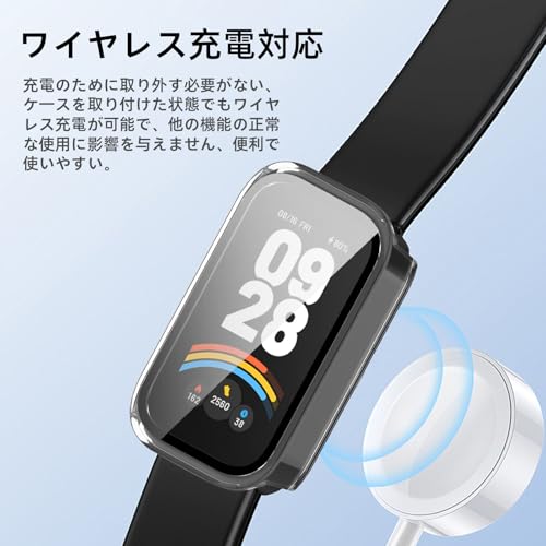 Image of For Xiaomi Smart Band 9 Active Protective Case, Lightweight, PC + Tempered Glass Cover, 9H Hardness, Easy Installation, All-in-One Protection, Anti-Scratch, Shockproof, HD High Transmittance