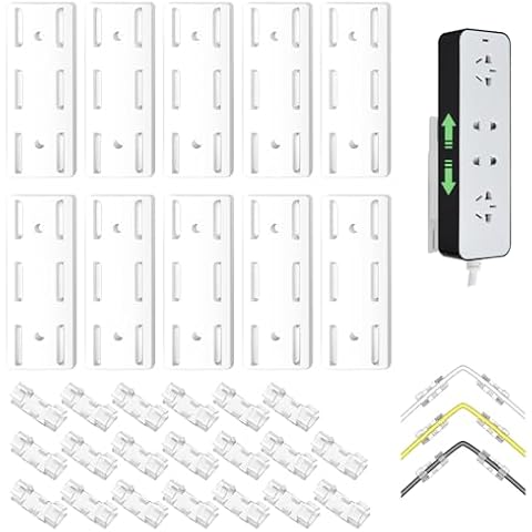 Molain Adhesive Power Strip Holder Kit Cover