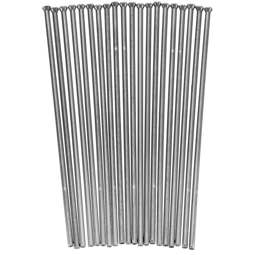 sourcing map 20pcs Descaling Needles 4mm x 7" Manganese Steel Replacement Needles for Needle Scaler Air Needle Scaler Fittings Flat Point for Removing Rust Paint Weld Slag