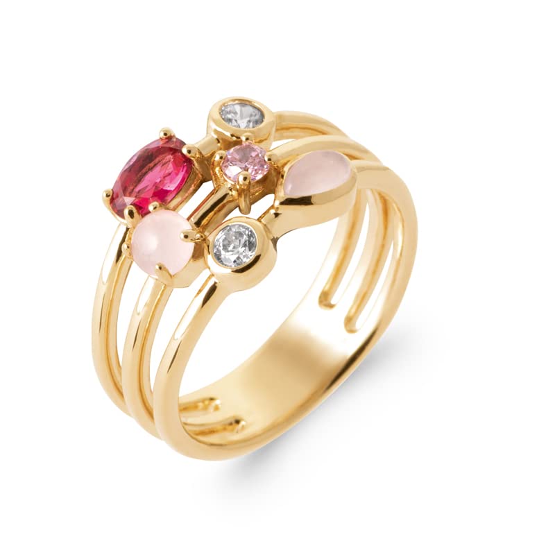 Bague alliance en plaqué or rose pour illuminer votre style quotidien