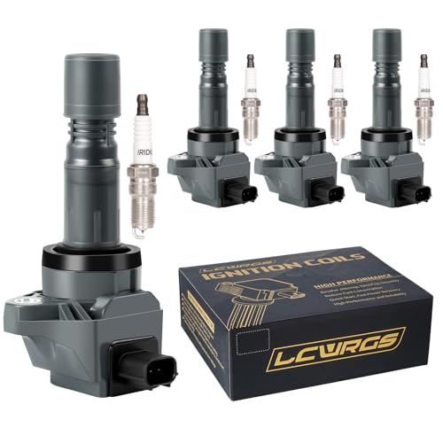 Set of 4 Coil Packs and Spark Plugs Fits for