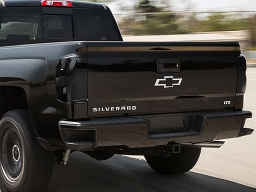 Rvinyl Tail Light Pre Cut Film Tint Cover Kit in Blackout Smoke Compatible with Chevrolet Silverado 2014-2018 - Tail Light Tint Film - Adhesive Backs