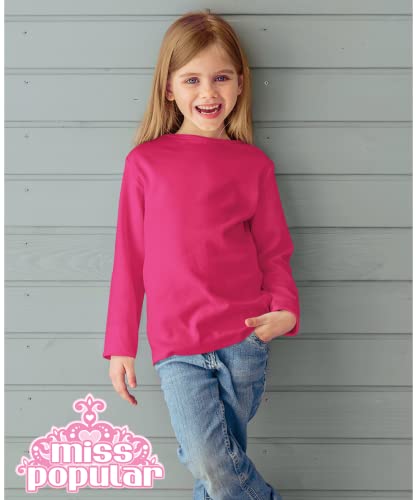 MISS POPULAR 4-Pack Girls Long Sleeve T-Shirt | Sizes 7-162