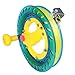 Flying Hoofer Kite Reel Winder for Adults & Kids - 7.2 Inch Dia, 650FT High Strength Kite String with Connector - Large Handle, Safety Lock, Kite Line Winder for Effortless Flying and Control.(Green)