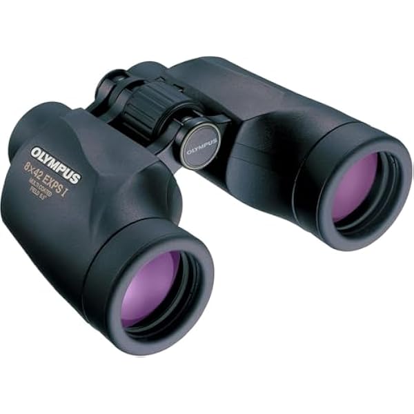 Olympus Lornetka 8x42 EXPS I BaK-4 – Jasny Obraz, Wielowarstwowe Soczewki, Wodoszczelna, Antypoślizgowa Powłoka, Torba w Zestawie, Profesjonalna Optyka