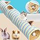 MZSX Katzentunnel, Katzenspielzeug, Schön Faltbar Katzentunnel Katzenspielzeug mit Ball Rascheltunnel für Katzen Welphln Kaninchenoder Kleintiere, Pop-Up-Labyrinthhaus, 120 cm mit 2 Hohlräumen