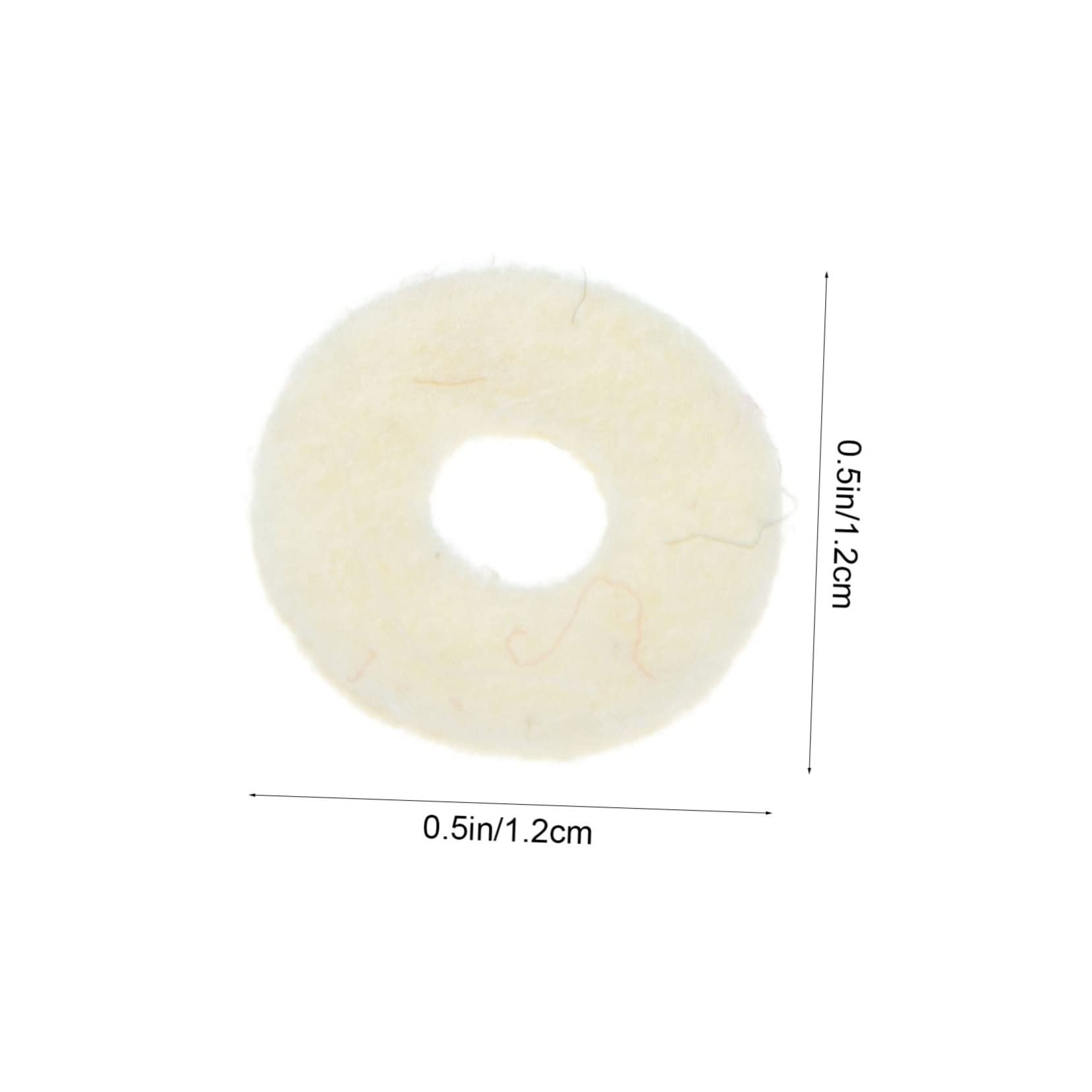 VANZACK 90Pcs Piano Felt Washers for Keyboard Repair Durable Piano Accessory Essential Felt Pads for Tuning and Replacement for Worn Punchings