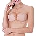 IXIMO Self Adhesive Bra, Strapless Bra Invisible Backless Sticky Bra Reusable Push up Bras for Women
