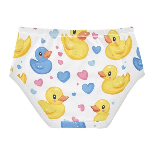 Wusikd Yellow Ducks Girls' Underwear Cotton Pink Girls Briefs Soft Toddler Underwear 2T2