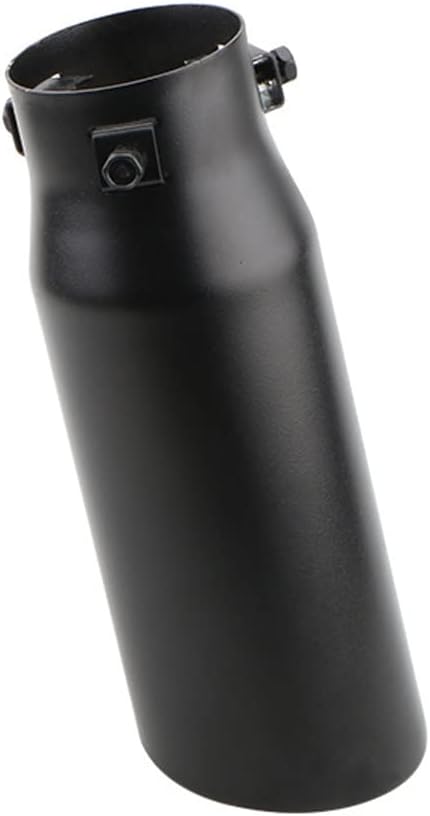Car Exhaust Tip 2.5 inch Inlet, Universal Car Exhaust Pipe Modification Tail Throat Tail Pipe Stainless Steel Muffler Tip, Long Tube 8.5 inch Tailpipe (Frosted Black)