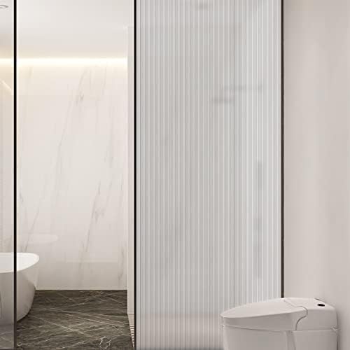 FXCIST Frosted window film privacy static cling for glass window Home Apartment Bedroom Bathroom (44x200 CM)
