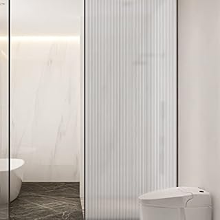 FXCIST Frosted window film privacy static cling for glass window Home Apartment Bedroom Bathroom (44x200 CM)