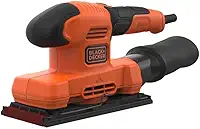 BLACK+DECKER Lixadeira Orbital, Potência de 150W, com Saco Coletor e Empunhadura Emborrachada, Modelo BEW220, 220V