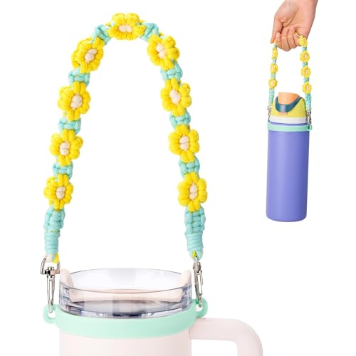 Image of Water Bottle Handle Strap for Stanley Cup, Owala and Most 12-40oz Bottles