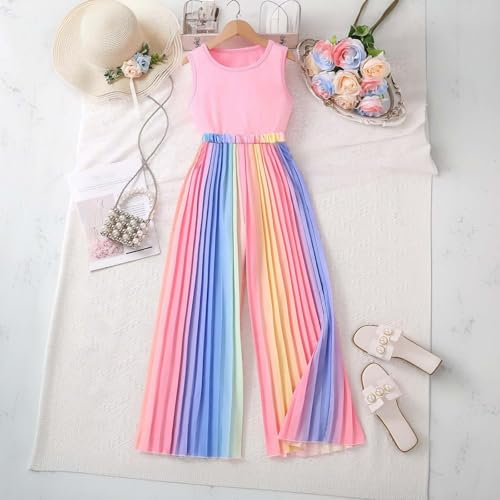 Ensemble d'été filles 7-12 ans tenue confortable vêtements jeux extérieur - 3
