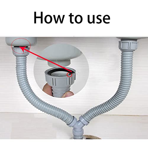 Qrity 6 PCS Cone Seal Ring Silicone Washer Waste Pipe Seal Ring for 1 1/2 Inch Drain Pipe Sink Odour Trap Siphon - Image 4