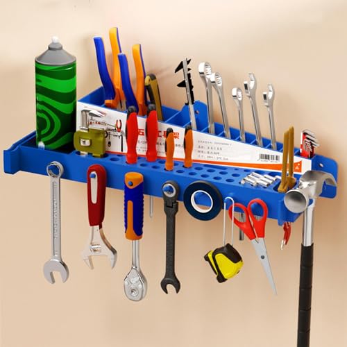 Organisateur de stockage d'outils de garage mural en acier suspendu pour rangement