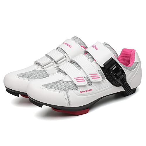 Womens Cycling Shoes Compatible with Peloton Bike Clip in Ladies Indoor Cycling Road Bike Riding Biking Shoes, Pre-Installed Delta Cleats2