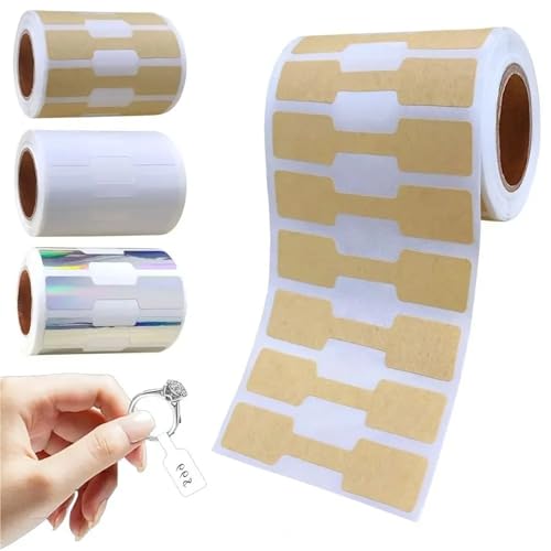 Etiquetas adhesivas para joyería multicolor con 10 rollos de 500 pegatinas ColorA 2
