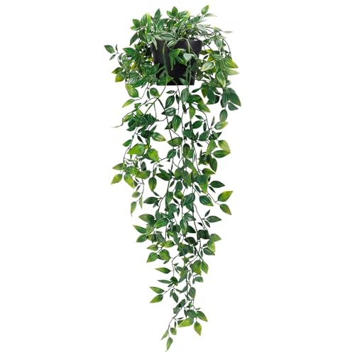 Whonline Fake Hanging Plants, Artificial Small Potted Plants for Indoor