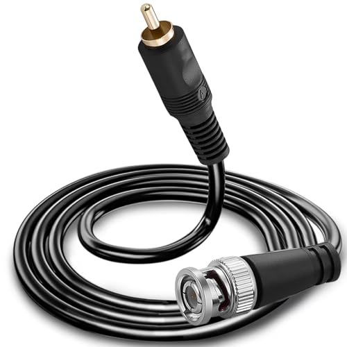Video Connector Cable with BNC to RCA Plugs, 1.5M