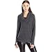 Michael Stars Women's Madison Brushed Jersey Convertible-Cowl Tope with Thumbholes