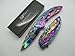 1 X Mech Assisted Opening Rescue Tactical Pocket Folding Collection Knife Outdoor Survival Camping Hunting - Rainbow