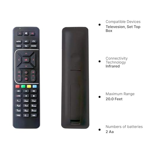 Image of Orginal Remote Smart Remote Control for Jio Set-Top Box | Bluetooth with Voice Command | Hotstar & Netflix Shortcut Buttons (Airtel Remote)
