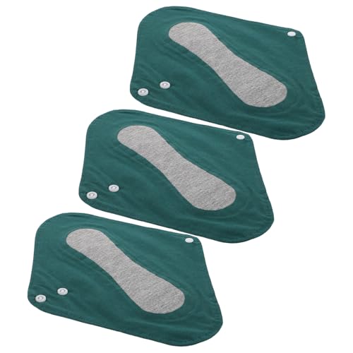 VILLFUL Compresas Posparto Lavables de Algodón Transpirable 3 Unidades Toallas Sanitarias Antifugas para Flujo Abundante Absorbentes Reutilizables para Higiene Femenina y Piel Sensible