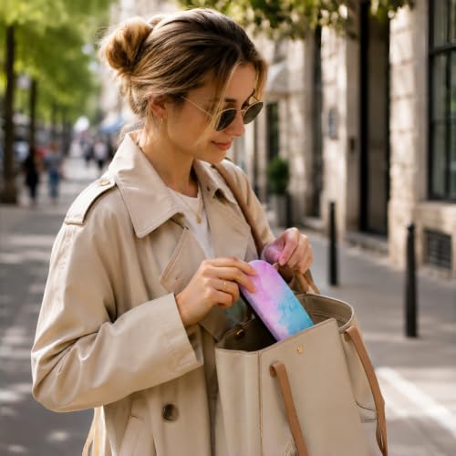 Image of 3 Pack Glass Cases Hard Shell, Portable Hard Eyeglasses Case Linen Fabrics Eyeglass Organizations for Women Girls