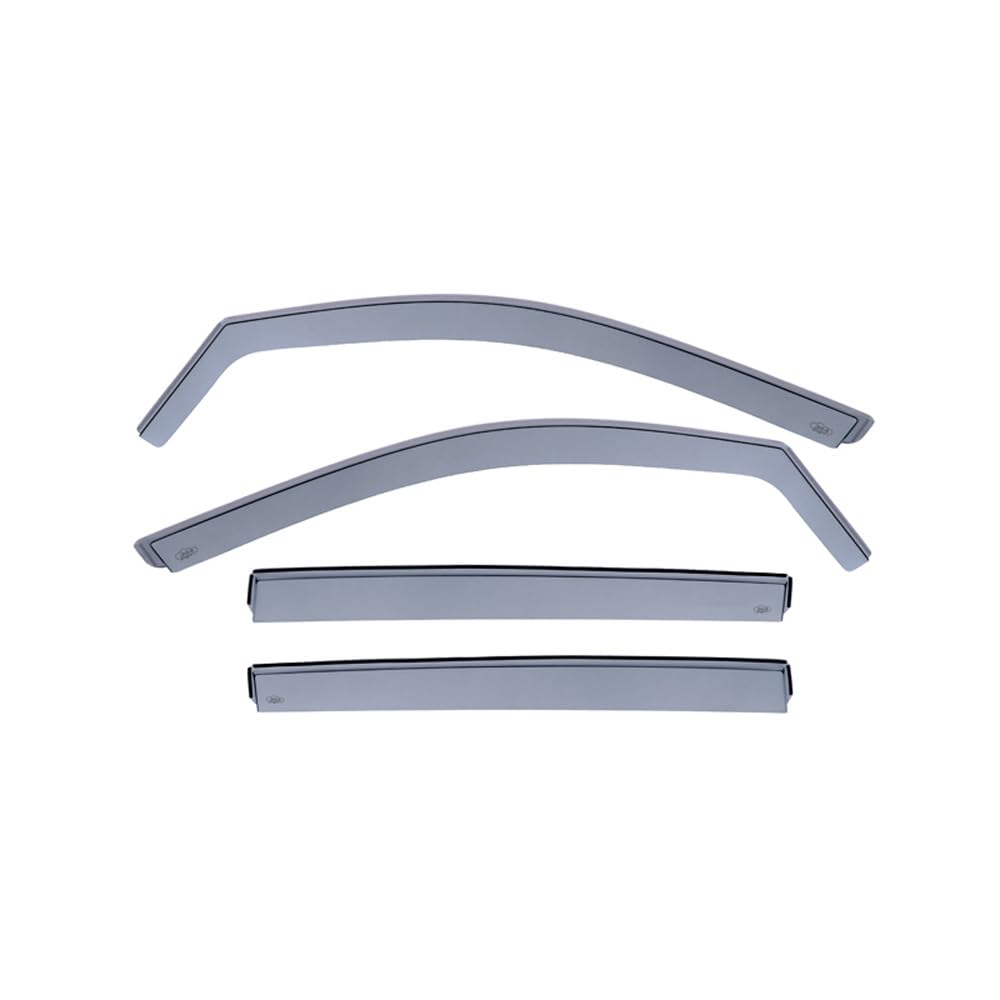 DGA Wind Deflectors Set compatible with Volkswagen T-Cross 2019- (4-pieces), Grey