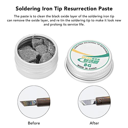 Pasta de Ressurreição de Ponta de Ferro de Solda, Creme de Estanho Limpo Atualizador de Ponta de Sol