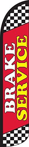 Brake Service Windless Full Sleeve Swooper Feather Flag Only