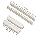Topus 2 Sets (4pcs) Guitar Bone Bridge Saddle and Nut Made of Real Bone,Include 1 Pc Stainless Steel Grinding Needle File, 1 Pc Pin Puller, 1Pc Grinding Stone, 9 Pcs Sand Paper