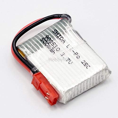Miniatura 3 de 3.7V 1S 500mAh 25C LiPO batería JST enchufe para mini tamaño FPV Drone RC Quadcopter modelo avión