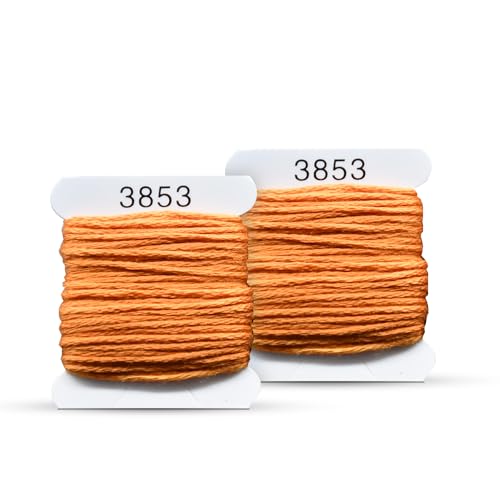 Image of Embroidery Floss Kit and Refills - Cotton Threads - DMC Color Coding for Cross Stitch, String Crafts, Friendship Bracelets