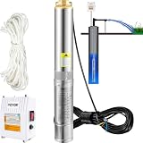 VEVOR 4' Tiefbrunnenpumpe 1100W Brunnenpumpe 190L/min Tauchpumpe max. Förderhöhe 57m Rohrpumpe...