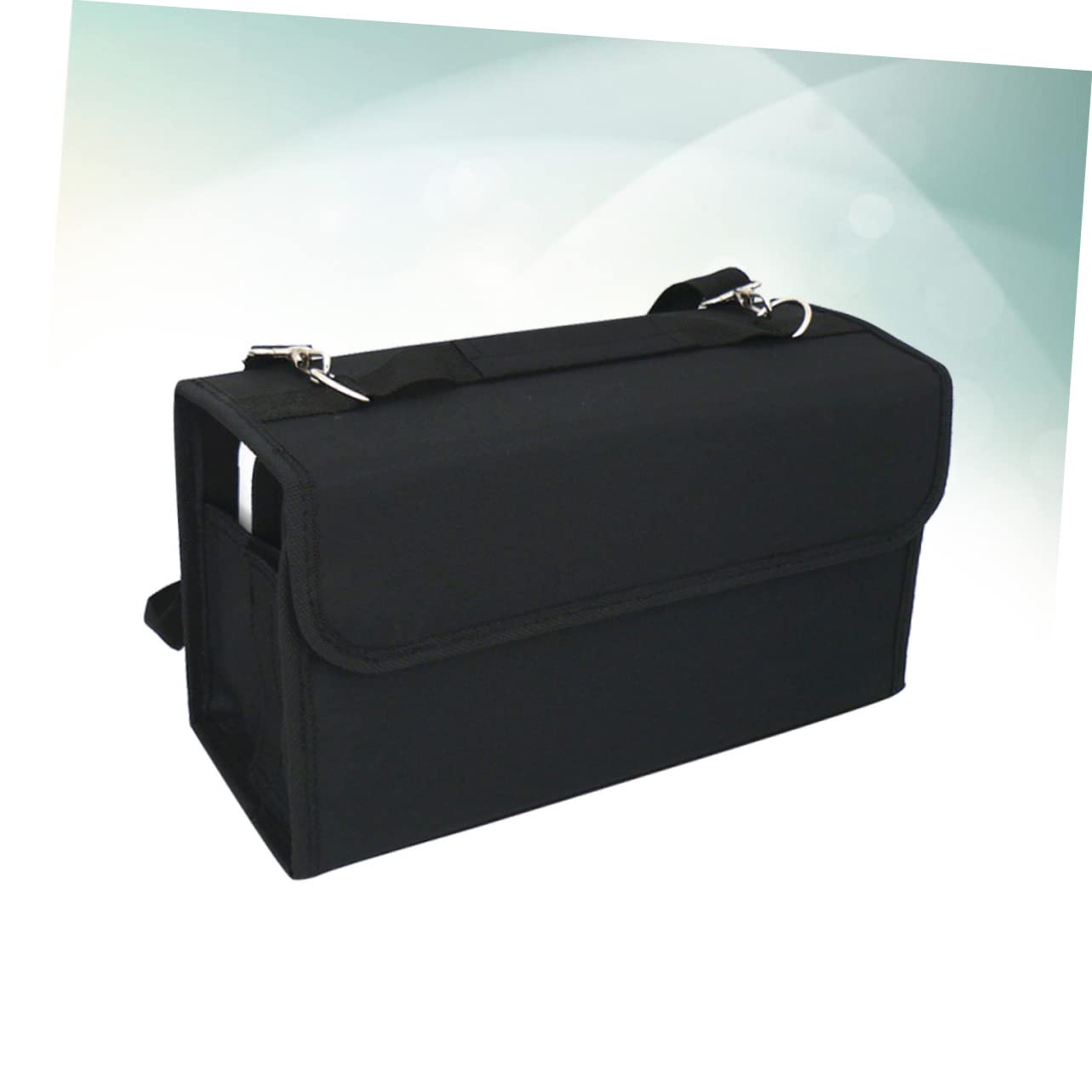 Lurrose Portapennarelli con Scomparti in Nylon Resistente Custodia Staccabile con Tracolla Borsa con Cerniera per Tavolo o Armadietto Adatta per Rossetti