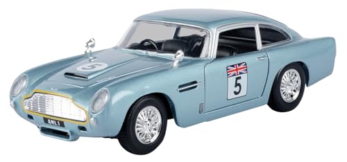 OPO 10 - Miniature car reproduced at 1/24 scale compatible for Aston Martin DB5 GTR - GT RACING UK #5 - Motormax 73789