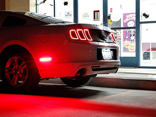 Ijdmtoy Oem-Fit 3W Full Led License Plate Light Kit Compatible With Ford 2011-14 Mustang, 2009-18 Flex, 2008-17 Focus, Powered By 3-Piece Osram Xenon White Led #TOP4
