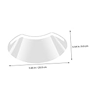 Vista 2 de 50 piezas de protectores de ojos para corte de pelo, viseras de ducha transparentes para uso en salones, corte de cabello, protección de maquillaje