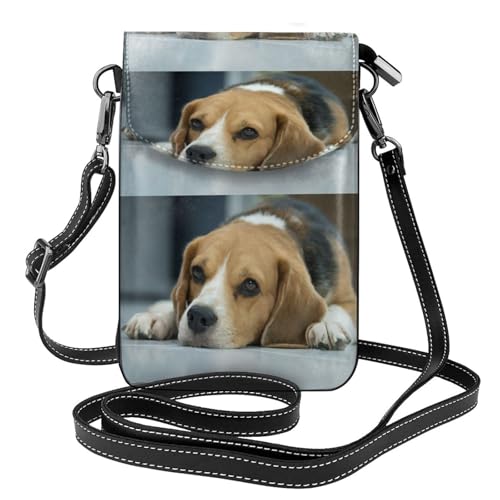 Petit sac bandoulière pour téléphone portable motif beagle